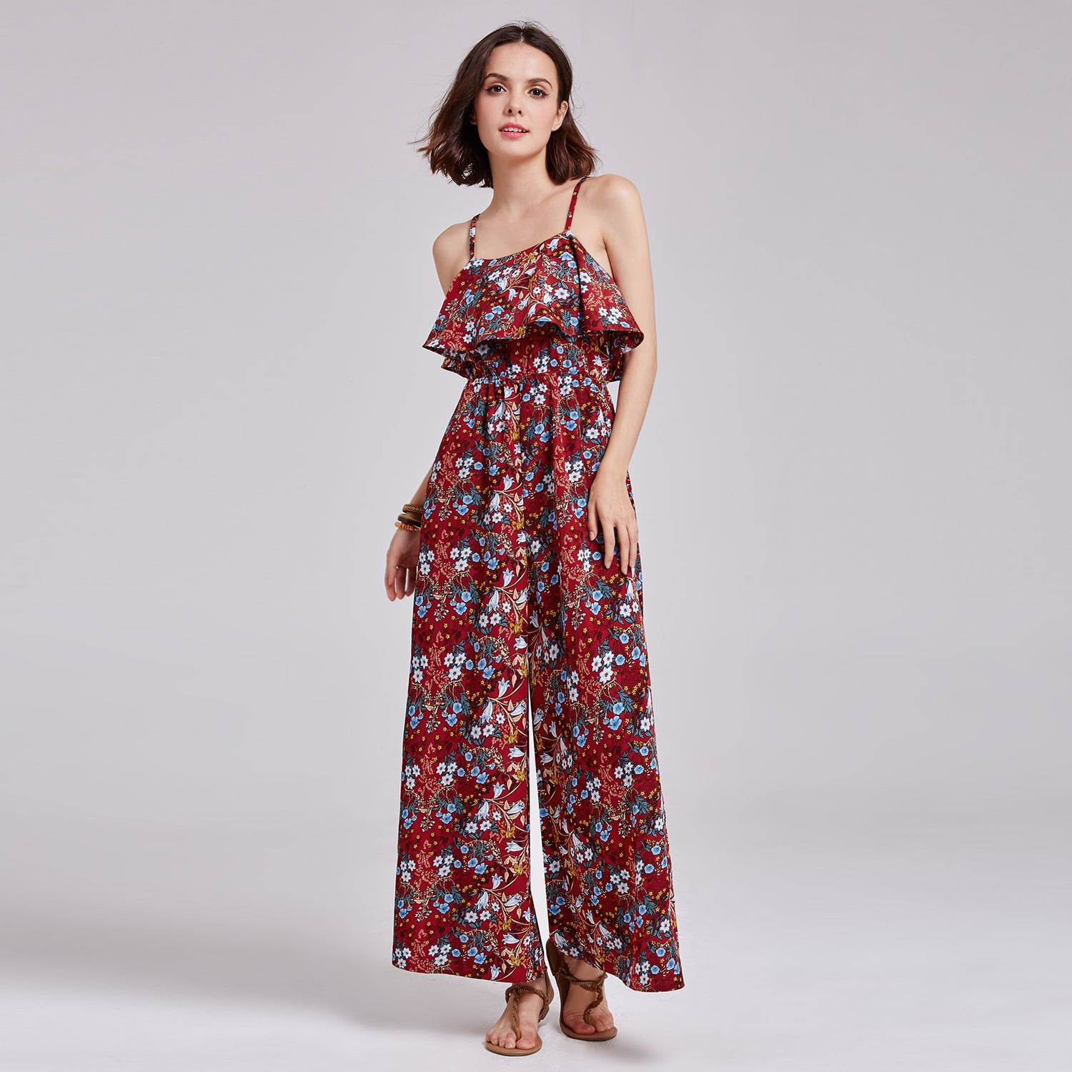 burgundy jumpsuit outfit