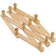 thumbnail image 1 of Soporte de pared para acordeón, perchero de madera extensible montado en la pared, perchero para acordeón de pared, 10 ganchos de clavija, 1 of 2