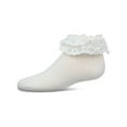 thumbnail image 2 of MeMoi Dual Layer Eyelet Lace Anklet Sock - Girls - Female, 4, Winter White, 2 of 6