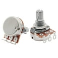 thumbnail image 3 of Musiclily Basic A500K Mini Metric Coarse 18-Spline Split Short Shaft Pots Audio Taper Potentiometers for Electric Guitar Bass (Set of 2), 3 of 5
