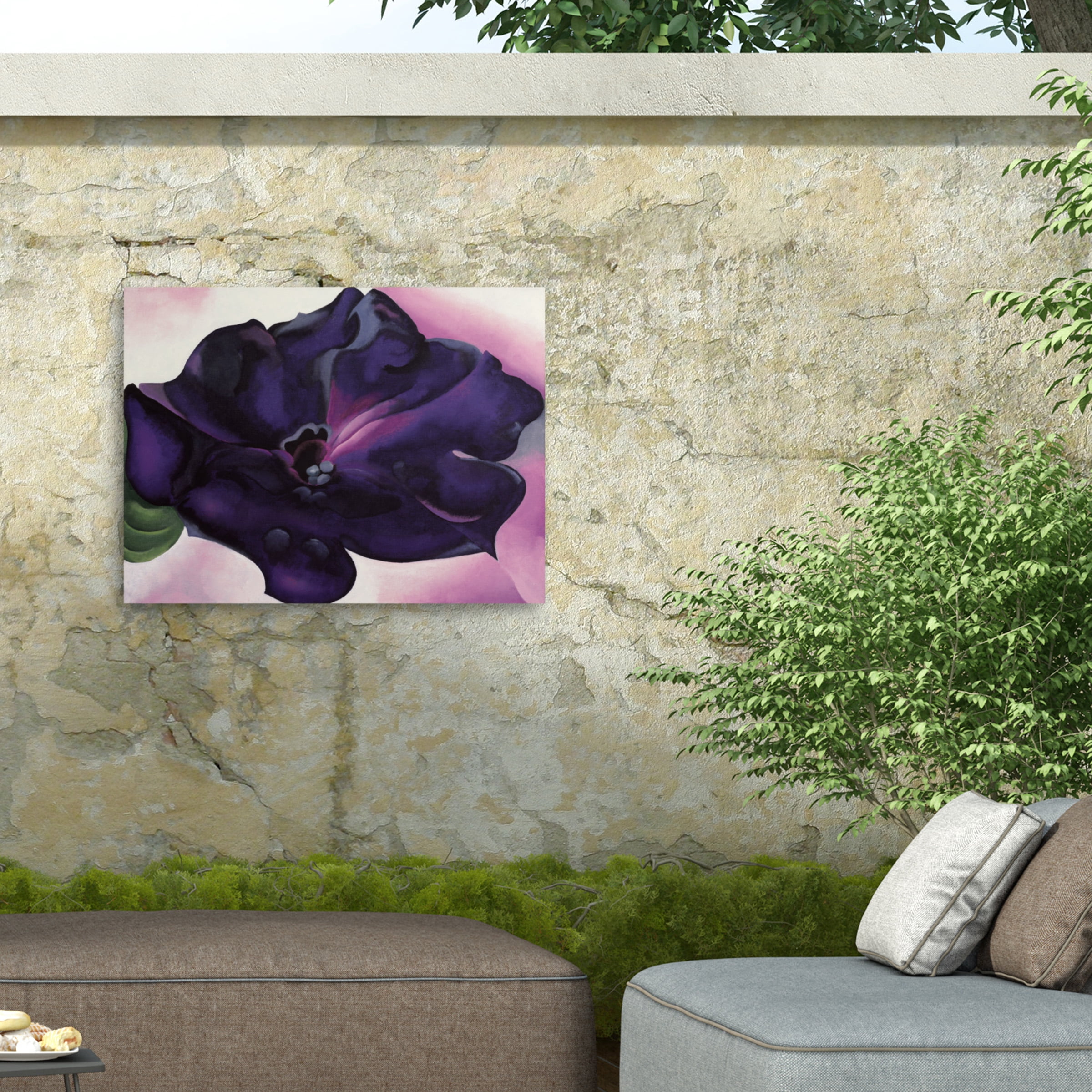 Georgia O'keefe 'Petunia' Outdoor Canvas
