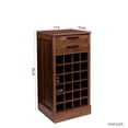 thumbnail image 4 of Modular brown walnut wine bar cabinet | Provide space for 28 wine bottles at home | An elegant addition to your home, 4 of 4