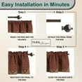 thumbnail image 4 of Park Designs Sturbridge Red Point Valance 15''L, 4 of 5