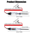 thumbnail image 3 of Test Light 4PCS, 6V-24V DC Car Circuit Tester Light and Digital LCD Car Electric Tester Auto Voltage Continuity Test, 3 of 6