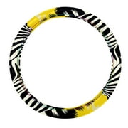 Zebra 14.5 Inch Printing PVC Leather Car Wheel Cover Steering Wheel Cover Auto Accessories