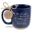 thumbnail image 2 of Strengthen & Protect, Isaiah 41:10, Psalm 91:11, Mug, Blue, 2 of 3