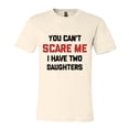 thumbnail image 4 of FLAGWIX Gifts For Dad From Daughter - You Can't Scare Me I Have Two Daughters T-Shirt - Men's Basic Letter Print Crew Neck Tee, Summer Clothes, Men's T-shirts, 4 of 5