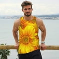 thumbnail image 6 of Goofa 3D Sunflowers Pattern Men's Workout Tank Top Slim-Fit Tank Quick Dry Fit Muscle Tank Top Beach Tank Top Bodybuilding Sleeveless T Shirt-Medium, 6 of 7