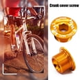 thumbnail image 4 of Tornillos De Manivela VXM MTB bicicleta bielas tornillo eje de aluminio cubierta de pernos a prueba de polvo (M18 oro) Tmvgtek Accesorios para bicicletas, 4 of 4