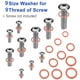 thumbnail image 3 of 200 piezas de arandelas, juego de anillos de sellado planos de cobre, surtido de anillos de sellado de cobre Para tornillos (M5 M6 M8 M10 M12 M14) Adepaton 221112, 3 of 9