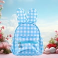 thumbnail image 1 of Qwtwty Backpack Rabbits Schoolbag Portable Mini Elementary Students Shoulder Bag Fresh Checkered Storage on Clearance, 1 of 7