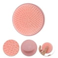 thumbnail image 3 of Unique Bargains 1 Pc Round Hair Shampoo Brush for Head Massage 3.15"x3.15"x2.95" Pink, 3 of 6