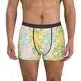 thumbnail image 2 of Goofa Daisies Flowers Printed Men's Boxer Briefs Underwear, Moisture-Wicking Underwear, Trunk,Soft and Breathable Cotton Underwear-XX-Large, 2 of 9