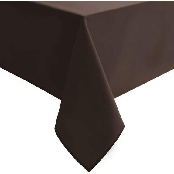 100% Cotton Table Cloth Beautiful & Decorative Great for Buffet Table, | Rectangle Tablecloth (60-Inch x 108-Inch, Chocolate).