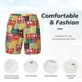thumbnail image 5 of Lsque Mens Swim Trunks Cute Cartoon Cat Pattern - Bathing Suit Compression Liner - Beach Swim Shorts Swimwear - (S-3XL) - Stretch Quick Dry -3X-Large, 5 of 9