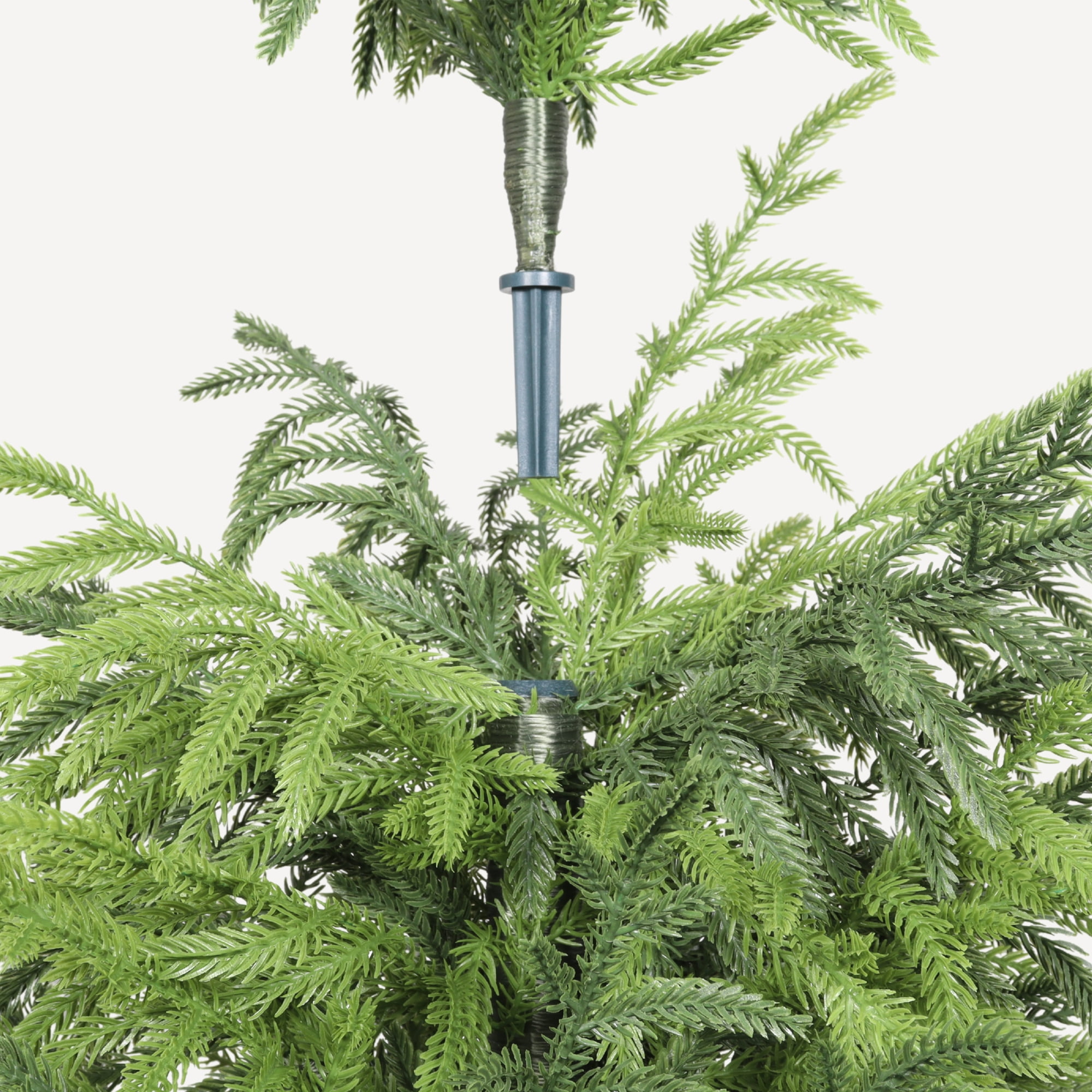 4ft Artificial Real Touch Pine Tree with Black Plastic Pot,Faux Plants Indoor Outdoor Decor,Silk Plants for Home Decor Office,Set of 1