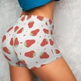 thumbnail image 4 of Uemuo Hand Drawn Strawberry Pattern Women Workout Impact Shorts Scrunch Butt Lifting Gym Shorts Seamless Booty Biker Shorts-X-Large, 4 of 8