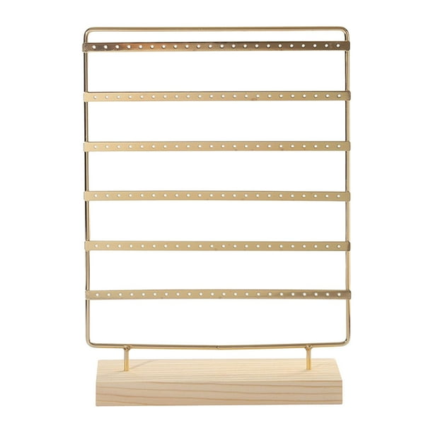 Organizador de joyas multiusos para mujeres y niñas, expositor de pendientes. oro