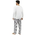 thumbnail image 2 of Men's panda-print casual long-sleeved long pants pajama set - suitable for both at-home wear and for wearing outside., 2 of 6
