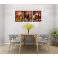 thumbnail image 5 of -3 Pieces Kitchen Wall Decor Red Wine Cups HD Modern Framed Wall Art Drink Food and Beverage Restaurant Canvas Prints Pictures Paintings Wine Glass Barrel for Dining Room, 5 of 6