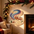 thumbnail image 4 of Christmas Letter S Pearl Diamond Art Suncatcher Kit for Adults, Santa Claus Reindeer 8 Inch Acrylic Window Hanging Ornament, DIY Xmas Holiday Craft Kit for Home Wall Door Festive Party Decor, 4 of 8