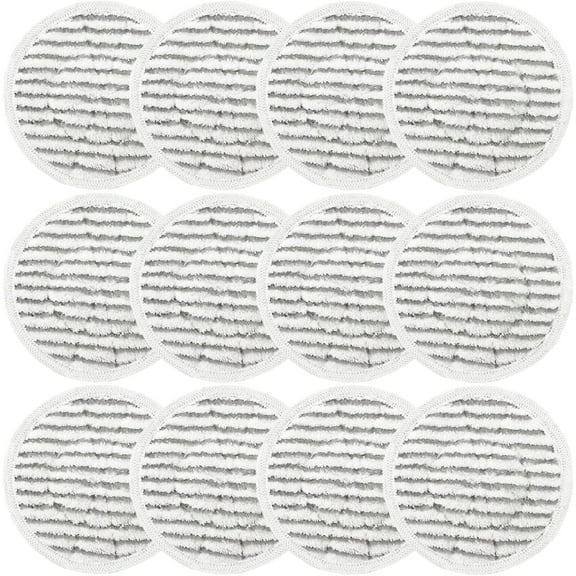 12 Pack Replacement Steam Mop Pads for Shark S8201 S7001 S8001 S7201 S7000AMZ S7000 S7005  Steam Mop, Steam & Scrub All-in-One Scrubbing and Sanitizing, Dirt Grip Scrub Washable Pad