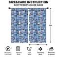 thumbnail image 2 of Blackout Kids Curtains,Blue Soccer Themed Pattern Childrens Insulated Curtains Set Of 2,Bedroom Essentials,Toddler Room Decor 42"x84", 2 of 5