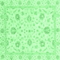 thumbnail image 1 of Ahgly Company Indoor Square Oriental Emerald Green Modern Area Rugs, 8' Square, 1 of 4
