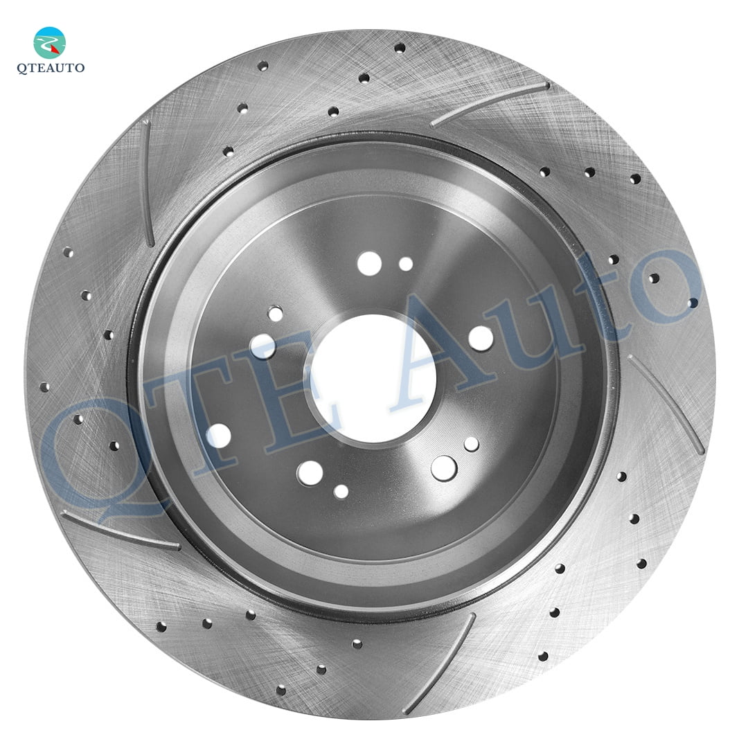 Set of 4 Front 296mm-Rear 305mm Drilled Slotted Brake Disc Rotors For 2010-2013 Honda CR-V
