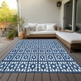 thumbnail image 6 of Addison Rugs Chantille Indoor/Outdoor Transitional Geometric Navy Washable Rectangle Rug, 3' x 5', 6 of 6