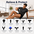 thumbnail image 7 of Massage Gun with Heat and Cold - Compact Deep Tissue Handheld Gun with 6 Speed & 10 Heads, Portable Full Body Shoulder & Back Massager, 7 of 7