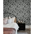thumbnail image 2 of NextWall Dark Ash Tonal Paisley Peel and Stick Wallpaper, 2 of 7