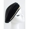 thumbnail image 2 of YooGuoGuo Women French Beret,Velvet Pearls Beret Fall Winter Vintage Beanie Hat for Ladys, 2 of 9