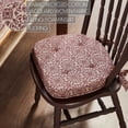 thumbnail image 3 of VHC Brands Chair Pad 16.5x18, Cotton Dining Room, Kitchen Chair Pads, Seat Cushion with Ties, Tucked, Custom House Collection, Rectangle 16.5x18, Natural, 3 of 5