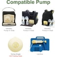 thumbnail image 4 of Maymom MyFit Flange Set, Two-Piece Breast Shield (24mm Medium) Connector Valve Membrane Compatible with Medela Breast Pumps (Pump in Style Advanced, Lactina, Symphony) Not Original Medela Pump Parts, 4 of 9