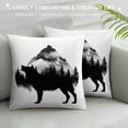 thumbnail image 3 of MLJA Wildlife Animal Bear Deer Elk Decorative Throw Pillow Cover, Wild Animal Gifts for Women Men Boys, Forest Woodland Adventure Pillow Case RV Bed Sofa Decor, 3 of 5