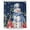 Navy Blue, variant on Xipuska Blue Snowman Shower Curtain - Water Repellent Fabric Shower Curtains Washable, Christmas Poinsettia Winter Snowflake Decorative Polyester Cloth Bathroom Curtains Modern Bath Decor 72"x72"