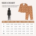 thumbnail image 4 of Lsque Mushroom maple nuts Pattern Long Sleeve Pajama Set for Women - Soft 2-Piece Sleepwear and Loungewear Set with Pockets, Comfy Nightwear-Small, 4 of 7