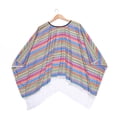 thumbnail image 4 of Avec Design à Blocs de Couleur et Cape pour Spectacle sur Scène et Tenue Décontractée, 4 of 4