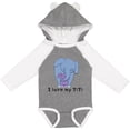 thumbnail image 3 of Inktastic I Love my TiTi Elephant Blue Purple Boys or Girls Long Sleeve Baby Bodysuit, 3 of 5