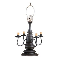 Irvins Country Tinware Harrison Lamp Base in Black