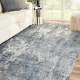thumbnail image 5 of HomeRoots  8 x 10 ft. Abstract Power Loom Rectangle Area Rug, Blue & Gray, 5 of 5