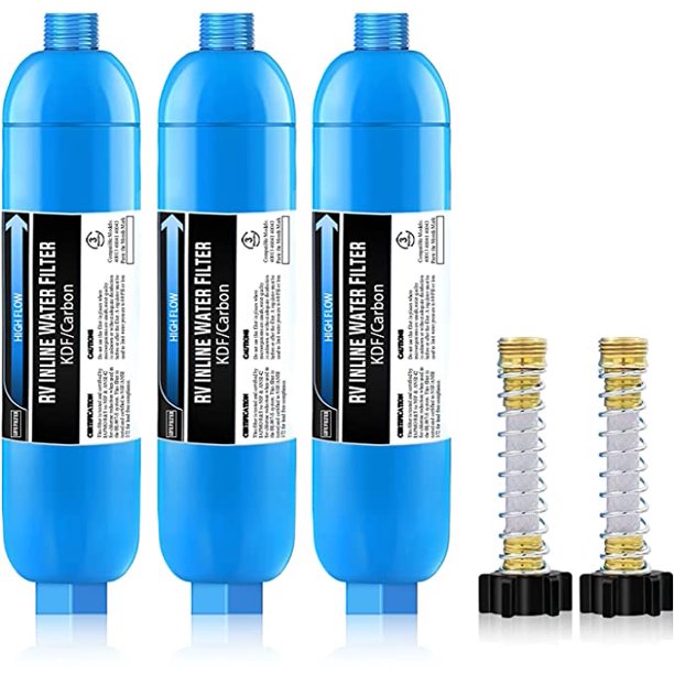 Lifefilter RV Inline Marine Water Filter, Reduces Chlorine, Bad Taste