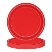 10PCS Christmas Paper Plates, Round Paper Dessert Plates Include Red and Green Plates for Xmas Party Birthday Parties Winter Holiday Party Supplies Table Decor, 9 Inch