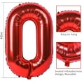 thumbnail image 3 of 40 inch Number Balloon 0-9 Red Large Number 16 Balloons,Digital Balloons for Birthday Party Celebration Decorations Supplies, Helium Foil Number Balloons for Wedding Anniversary, 3 of 15