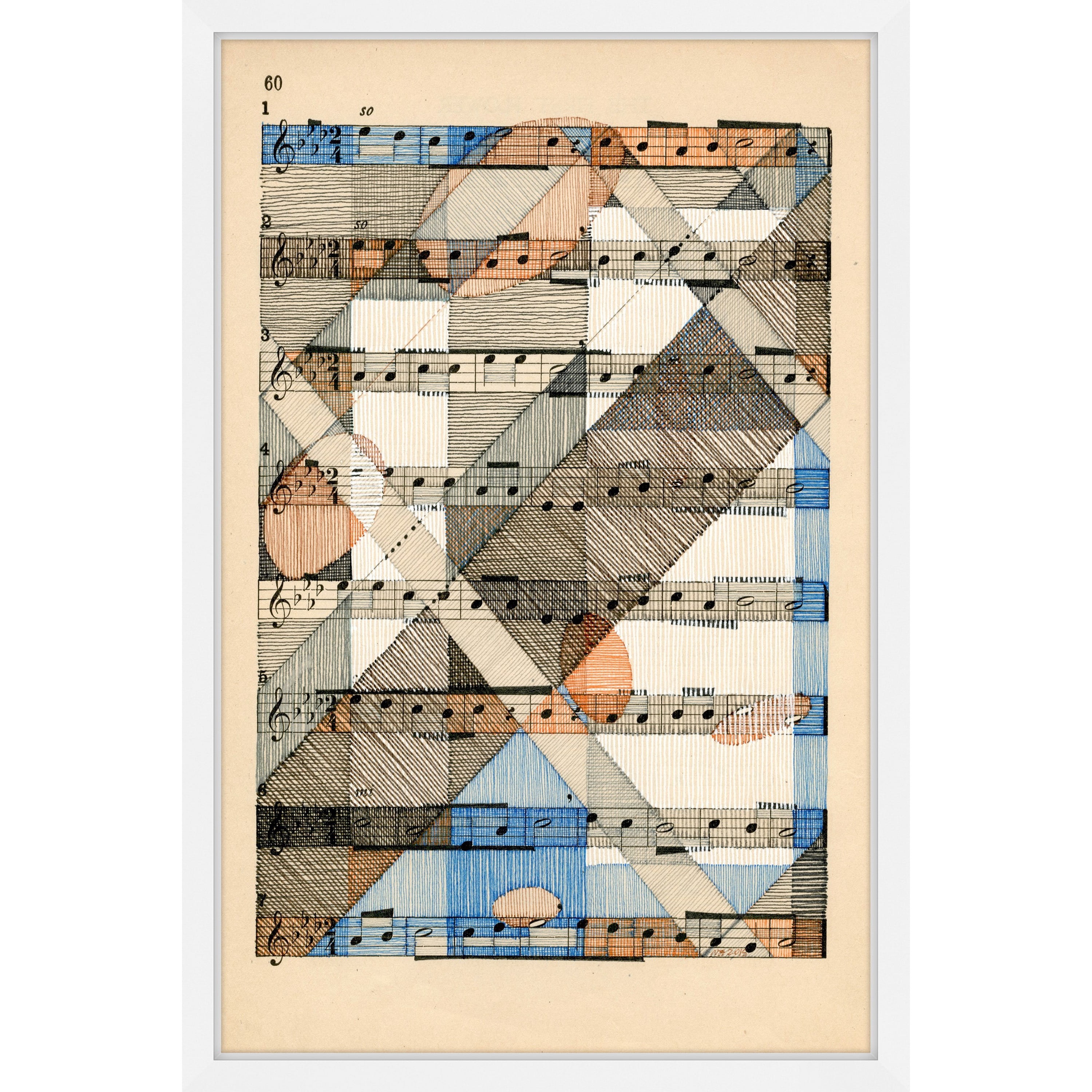 Marmont Hill "Music in Motion" by Nikki Galapon Framed Painting Print