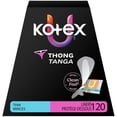 thumbnail image 1 of Kotex Daily Thong Liners, Wrapped, Light Absorbency, Regular Length, 120 Count, 1 of 6