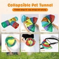 thumbnail image 4 of TúNeles y Tubos de Conejitos TúNel Plegable de 3 VíAs para Escondite de Animales PequeñOs, Juguetes para Conejos Enanos, Gatitos, 4 of 7