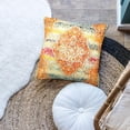 thumbnail image 3 of Persian Pillow Cover 18x18 Inches, Orange Throw Pillow Cover Vintage Ethnic Decorative Pillow Cases Home Outdoor Square Pillowcase, 3 of 6