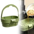 thumbnail image 2 of Foldable Hanging Sink Drain Basket, Stretchable Kitchen Colander with Flip Cover, Space Saving Food Strainer, Multifunctional Faucet Storage Rack Draining for Fruits Vegetables Utensils,Green, 2 of 9